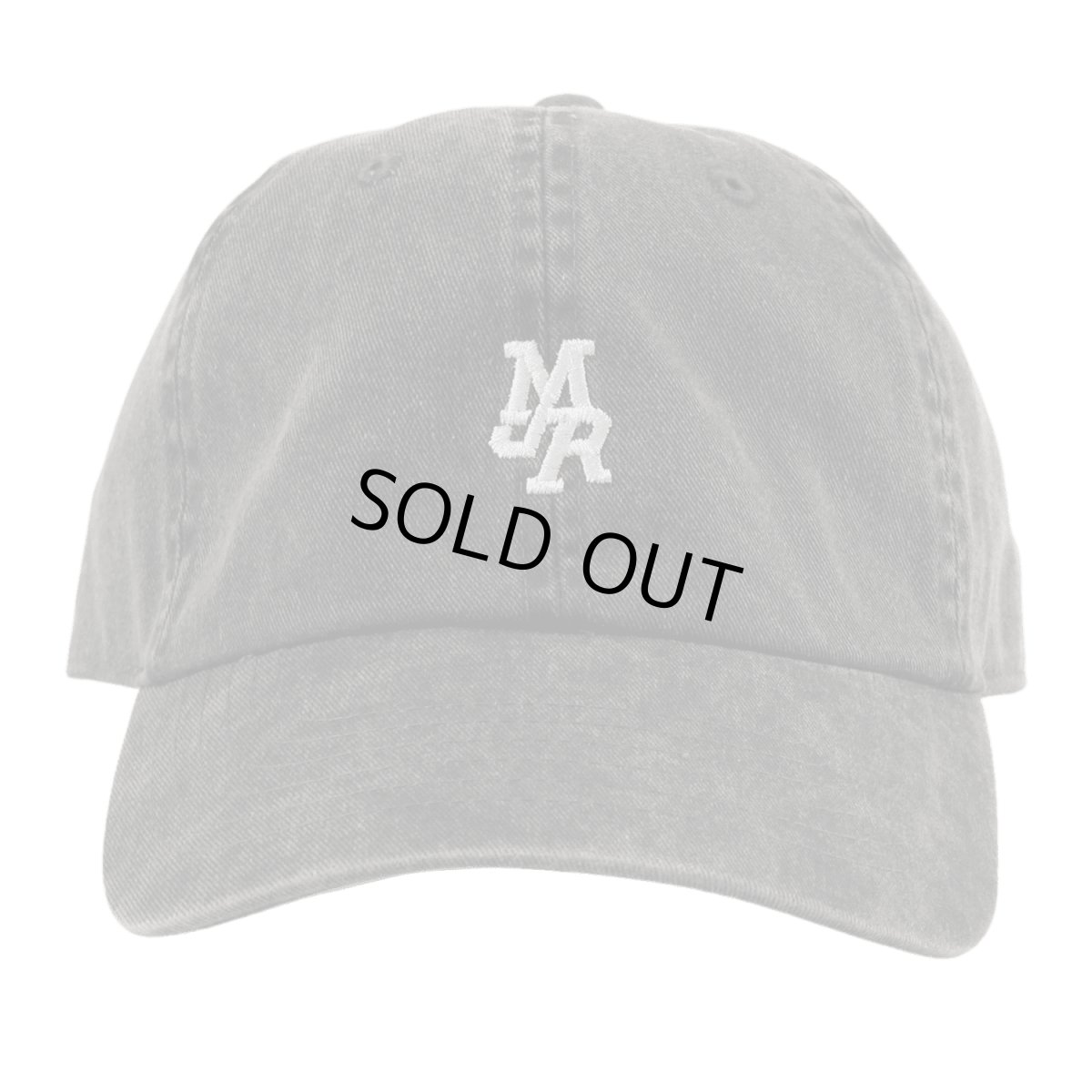 画像1: MJR MINI LOGO CAP (BLACK WASH) (1)