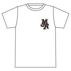 画像1: "MJR LOGO × レゲエはいいぞ" TEE White (1)