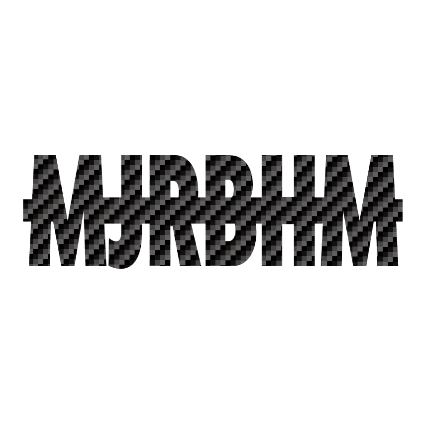 画像1: "MJR×BHM" Cutting Sticker [carbon] (1)